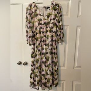 Jcrew j.crew midi dress long size 2